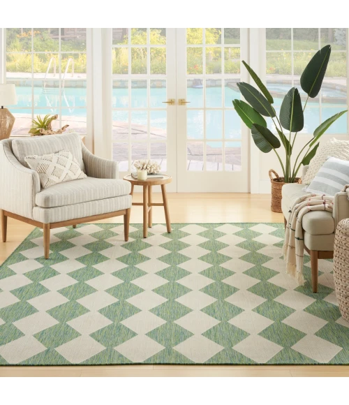 Nourison Positano Blue Green POS04 9 ft. X 12 ft. Rect. Rug