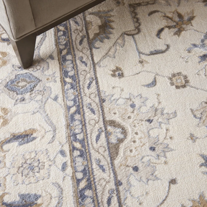 Nourison Home Silky Textures Blue SLY08 7ft.10in. x 10ft.6in. Rect. Rug