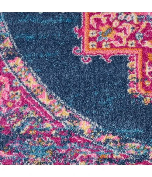Nourison Passion Round Area Rug PSN03-Blue