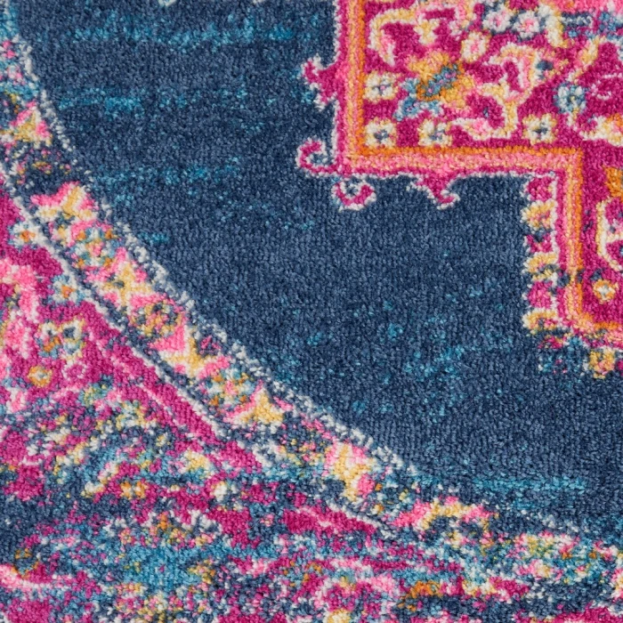 Nourison Passion Round Area Rug PSN03-Blue