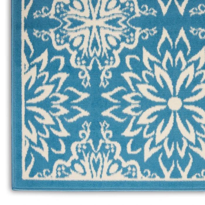 Nourison Jubilant Area Rug JUB06-Ivory/Blue