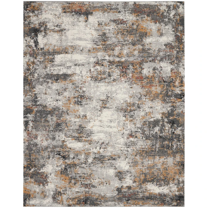 Nourison Tangra Grey/Multi TNR03 9 ft. X 12 ft. Rect. Rug