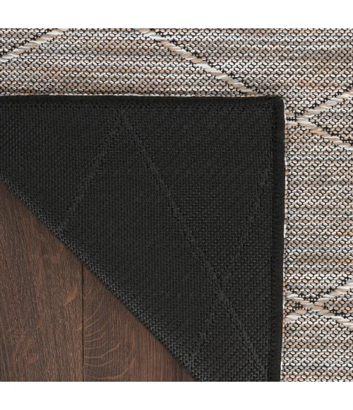 Nourison Washable Solutions Grey/Mocha WSL01 5 ft. X 7 ft. Rect. Rug