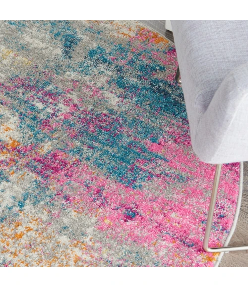 Nourison Passion Round Area Rug PSN36-Ivory/Multi