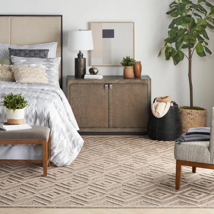 Nourison Versatile Area Rug NRV01 Natural Beige