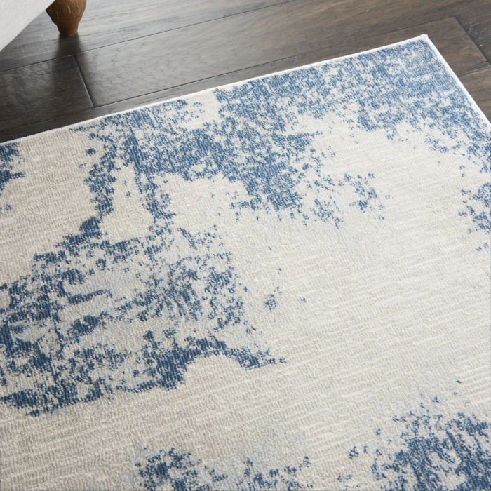 Nourison Home Etchings Navy ETC03 4ft. x 6ft. Rect. Rug