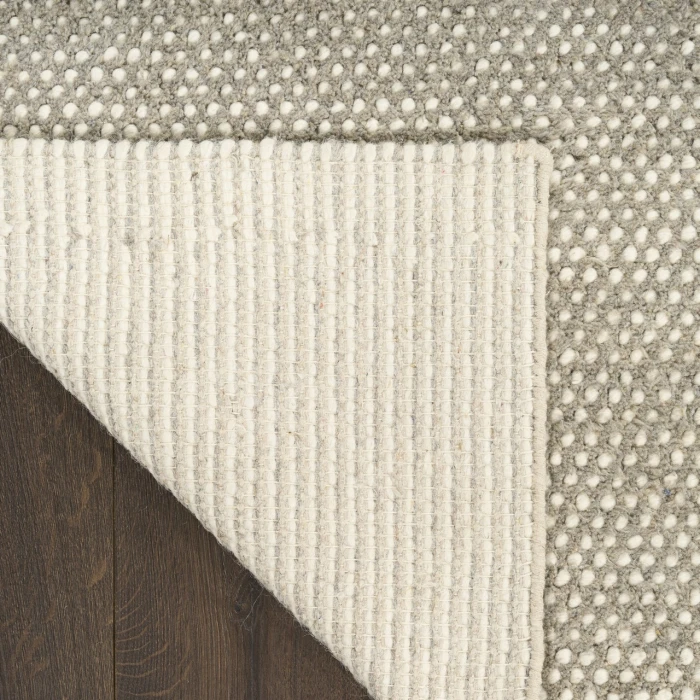 DKNY Pure Rows Grey ROW01 9ft.9in. x 13ft.9in. Rect. Rug