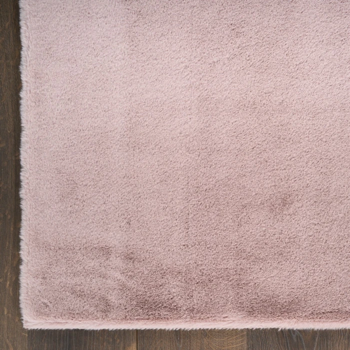 Nourison Soft Plush Rabbit Fur Lavender SFF01 7 ft. 6 in. X 9 ft. 6 in. Rect. Rug