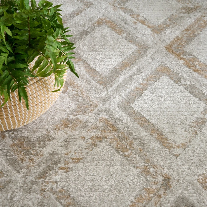 Nourison Dekor Grey DEK05 7 ft. 10 in. X 9 ft. 10 in. Rect. Rug
