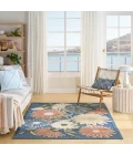 Nourison Aloha Blue Sage ALH33 5 ft. 3 in. X 7 ft. 5 in. Rect. Rug