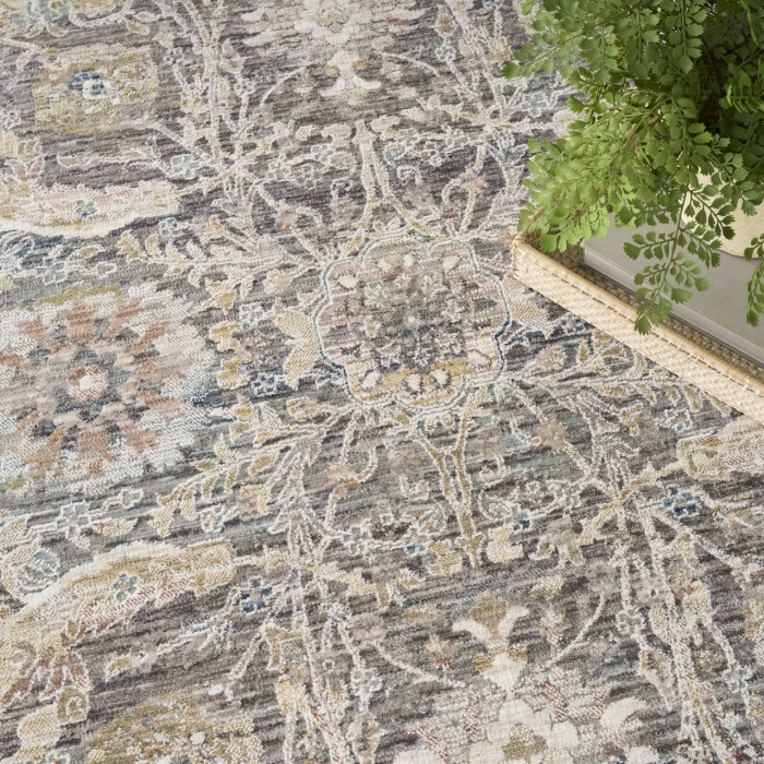 Nourison Home Antique Fusion Grey ANF03 5ft.3in. x 7ft.10in. Rect. Rug