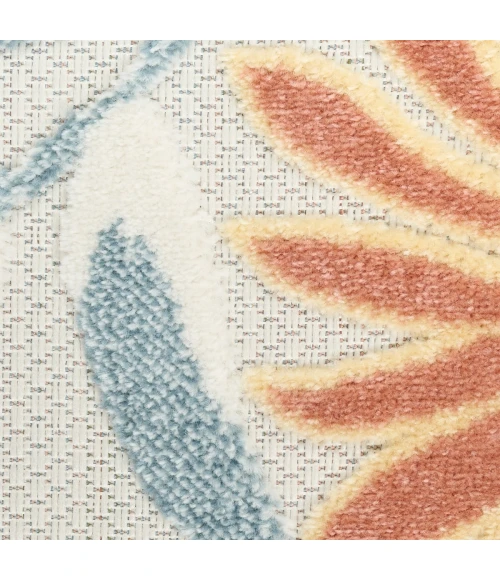 Nourison Aloha Ivory Rose ALH33 5 ft. 3 in. X 7 ft. 5 in. Rect. Rug