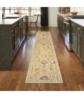 Nourison Home Antique Bloom Tan ANB02 2ft.4in. x 12ft. Rect. Rug
