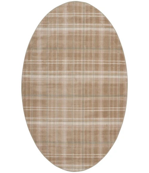 Nourison Grafix Taupe GRF03 8 ft. Round Rug
