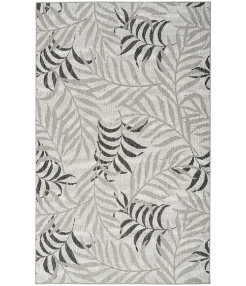 Nourison Garden Oasis Grey GOA01 6 ft. X 9 ft. Rectangle Rug