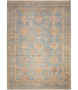 Nourison Home Vintage Washables VWS10 Navy Multicolor 5 ft. 3 in. X 7 ft. 3 in. Area Rug