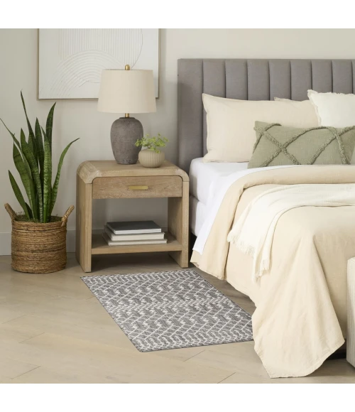 Nourison Positano Charcoal POS02 2ft. x 3ft. Rect. Rug