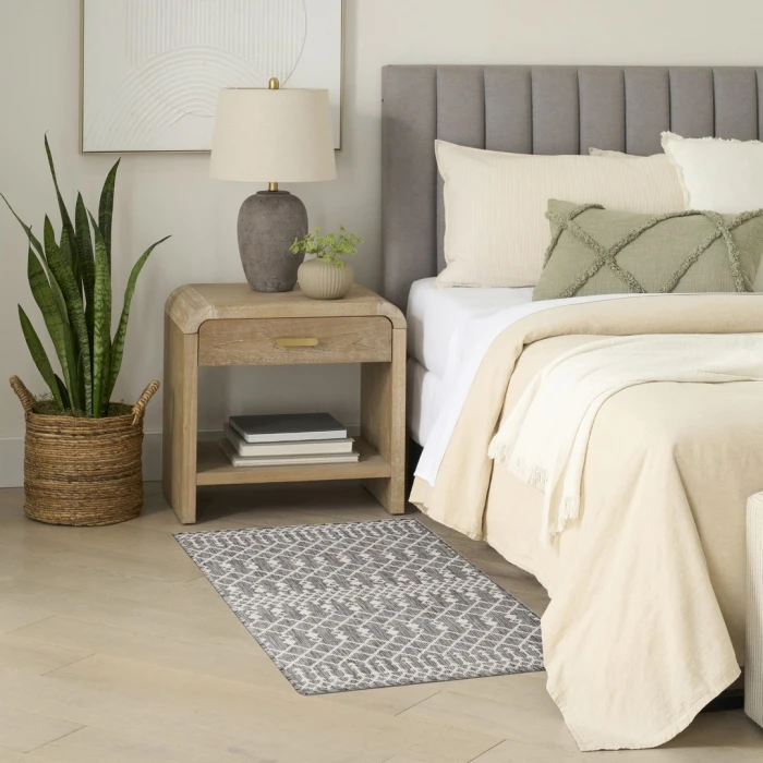 Nourison Positano Charcoal POS02 2ft. x 3ft. Rect. Rug