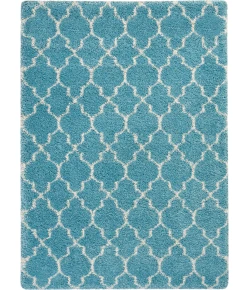 Nourison Home Amore AMOR2 Aqua 5 ft. 3 in. X 7 ft. 5 in. Area Rug