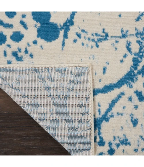 Nourison Jubilant Area Rug JUB12-Ivory/Blue