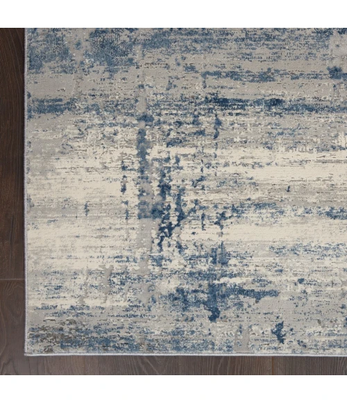 Nourison Rustic Textures Area Rug RUS10-Ivory/Blue