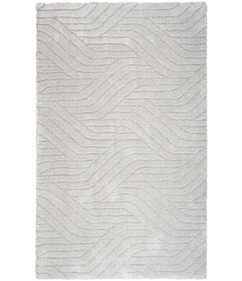 Calvin Klein Surfaces Silver Grey SFC01 5 ft. 3 in. X 7 ft. 3 in. Rectangle Rug