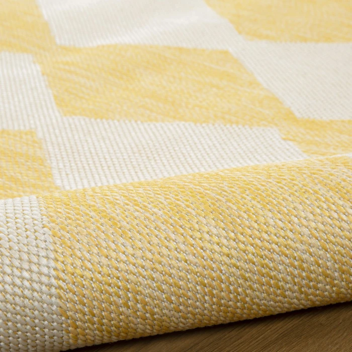 Nourison Positano Yellow POS04 6ft. Round Rug