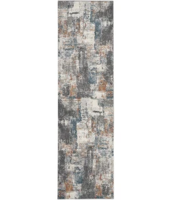 Nourison Home Tangra Grey TNR06 2ft.2in. x 7ft.6in. Rect. Rug