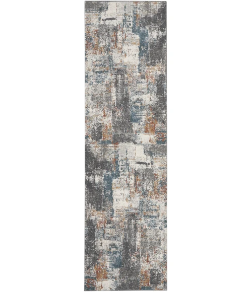Nourison Home Tangra Grey TNR06 2ft.2in. x 7ft.6in. Rect. Rug
