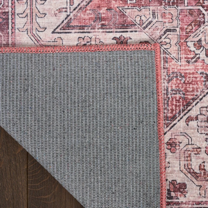 Nourison Nourison Washables Red NWB15 8 ft. X 10 ft. Rect. Rug