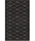 Nourison Easy Care Charcoal Black NES01 2 ft. X 6 ft. Rectangle Rug