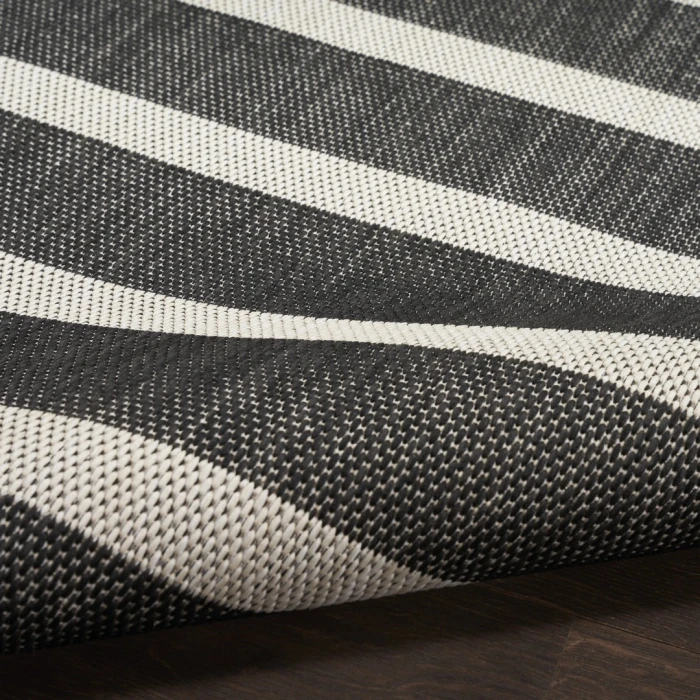 Nourison Positano Black Ivory POS03 2ft. x 3ft. Rect. Rug
