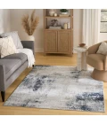 Nourison Dekor Grey Navy DEK07 5 ft. 3 in. X 7 ft. Rect. Rug