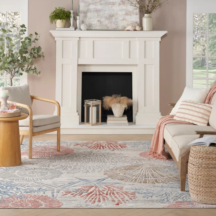 Nourison Seaside Multicolor SDS04 8 ft. X 10 ft. Rect. Rug