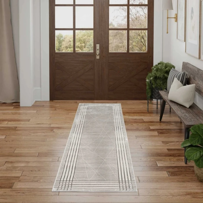 Nourison Desire Grey Silver DSR01 8 ft. X 10 ft. Rect. Rug