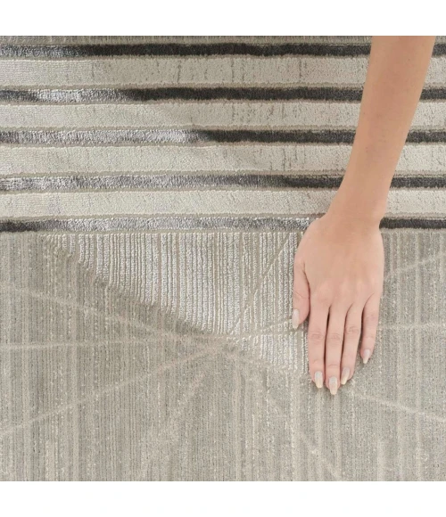 Nourison Desire Grey Silver DSR01 8 ft. Rect. Rug