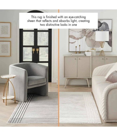 Nourison Desire Grey Silver DSR01 8 ft. Rect. Rug