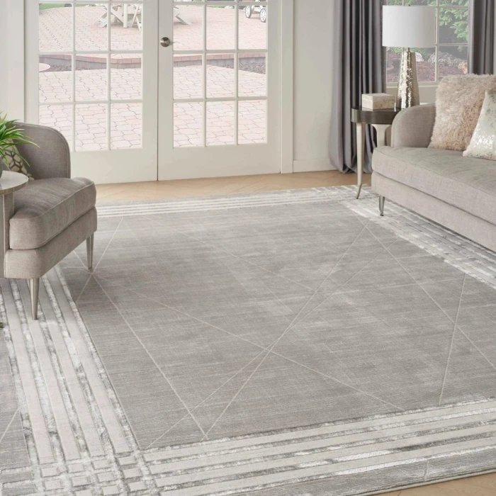 Nourison Desire Grey Silver DSR01 8 ft. X 10 ft. Rect. Rug