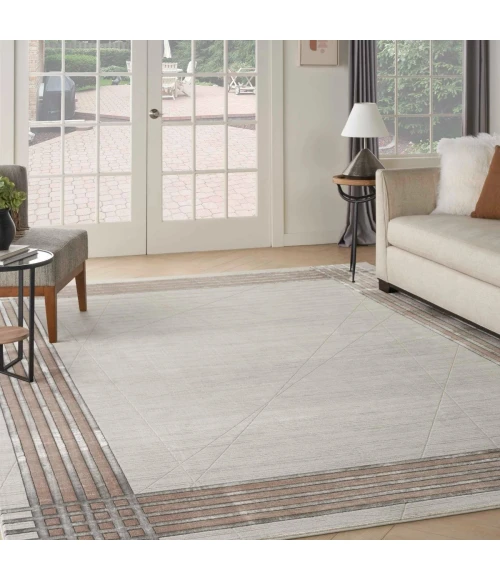 Nourison Desire Ivory Silver DSR01 8 ft. Rect. Rug
