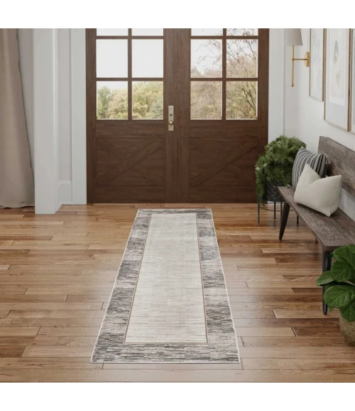 Nourison Desire Grey Black DSR02 9 ft. X 12 ft. Rect. Rug