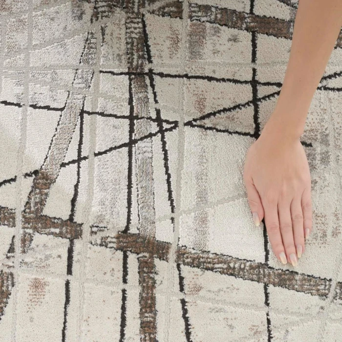 Nourison Desire Grey Silver DSR03 6 ft. X 9 ft. Rect. Rug
