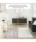 Nourison Desire Grey Silver DSR03 6 ft. X 9 ft. Rect. Rug