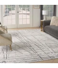Nourison Desire Grey Silver DSR03 6 ft. X 9 ft. Rect. Rug