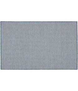 Nourison Home Courtyard COU01 Ivory Blue 4 ft. Square Area Rug
