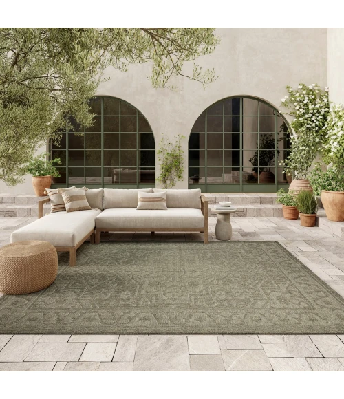 Nourison Tulum Olive TLM05 8 ft. X 10 ft. Rect. Rug