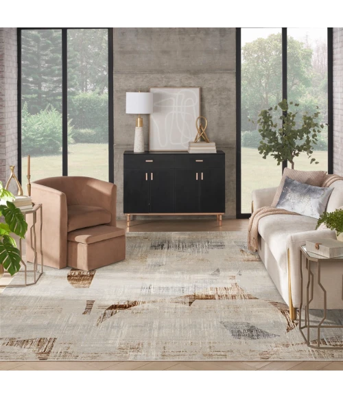 Nourison Sparkle Grey ILI04 9 ft. X 12 ft. Rect. Rug