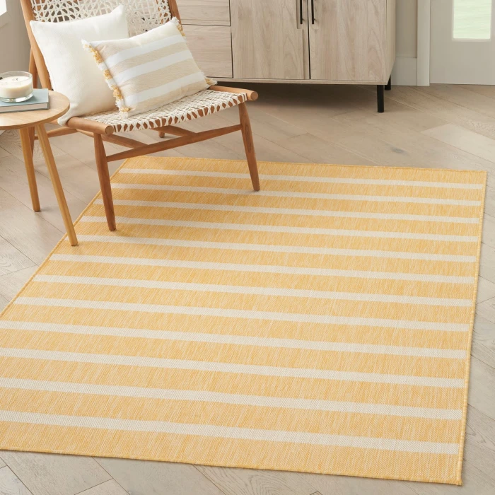 Nourison Positano Yellow Ivory POS03 4 ft. X 6 ft. Rect. Rug