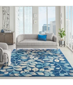 Nourison Home Tranquil TRA03 Navy 8 ft. 10 in. X 11 ft. 10 in. Area Rug