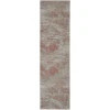Nourison Rustic Textures Light Grey Rust RUS15 2ft. 2in. x 7ft. 6in. Rect. Rug
