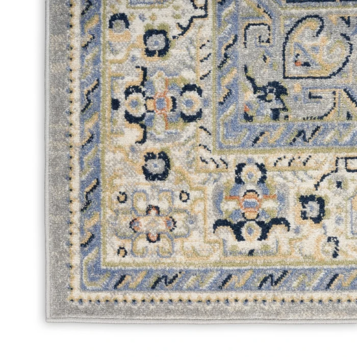 Nourison Nourison Essentials Persian Blue NRE07 2 ft. 2 in. X 10 ft. Rect. Rug
